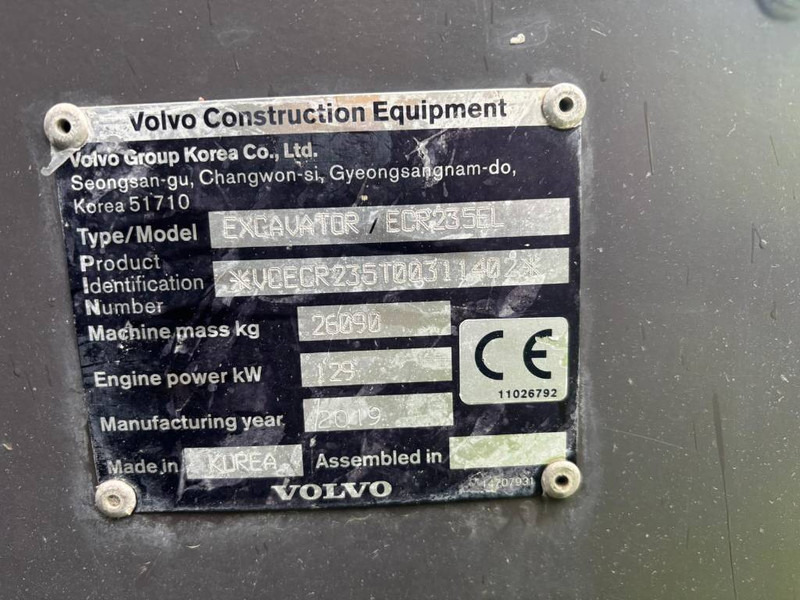 Volvo ECR 235EL - Escavatore cingolato: foto 5 Volvo ECR 235EL - Escavatore cingolato: foto 5