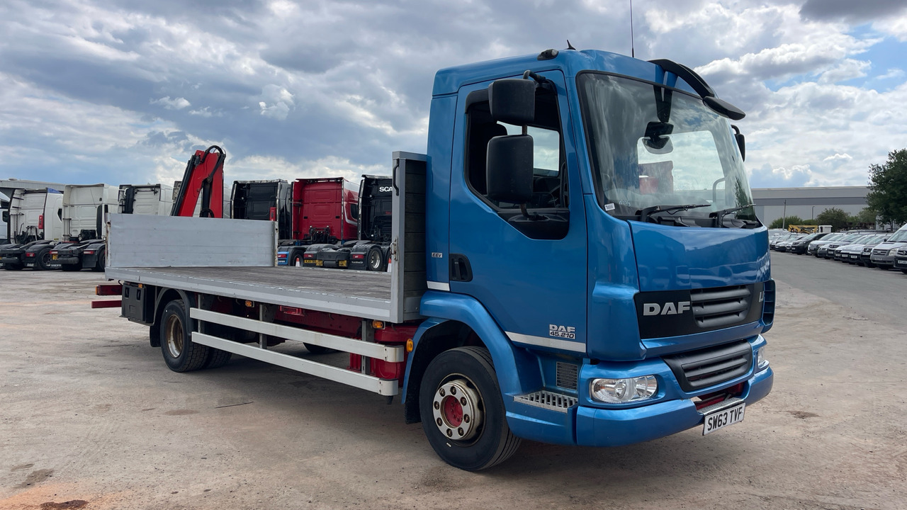 DAF LF 45.210 - Autocarro con pianale/ Cassone fisso, Camion con gru: foto 1 DAF LF 45.210 - Autocarro con pianale/ Cassone fisso, Camion con gru: foto 1