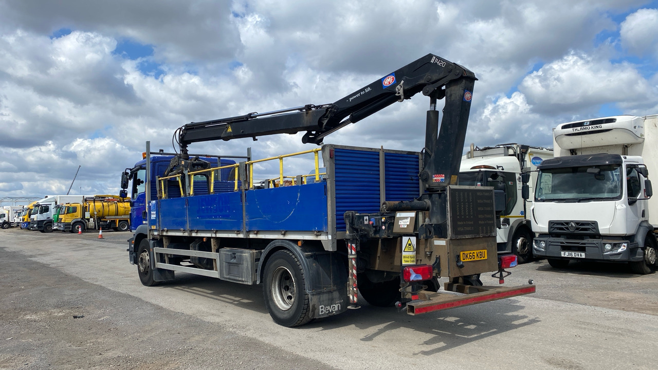 Man TGM 18.250 - Autocarro con pianale/ Cassone fisso, Camion con gru: foto 3 Man TGM 18.250 - Autocarro con pianale/ Cassone fisso, Camion con gru: foto 3
