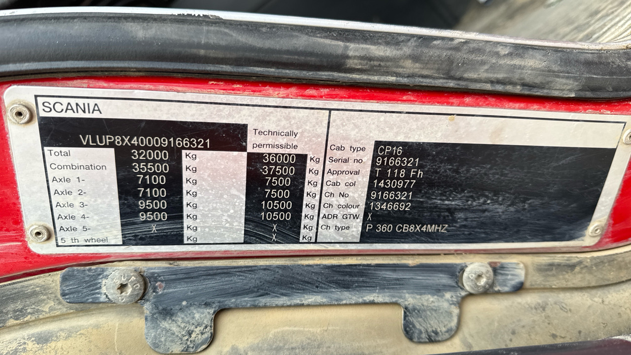 Autocarro ribaltabile SCANIA P 360: foto 11