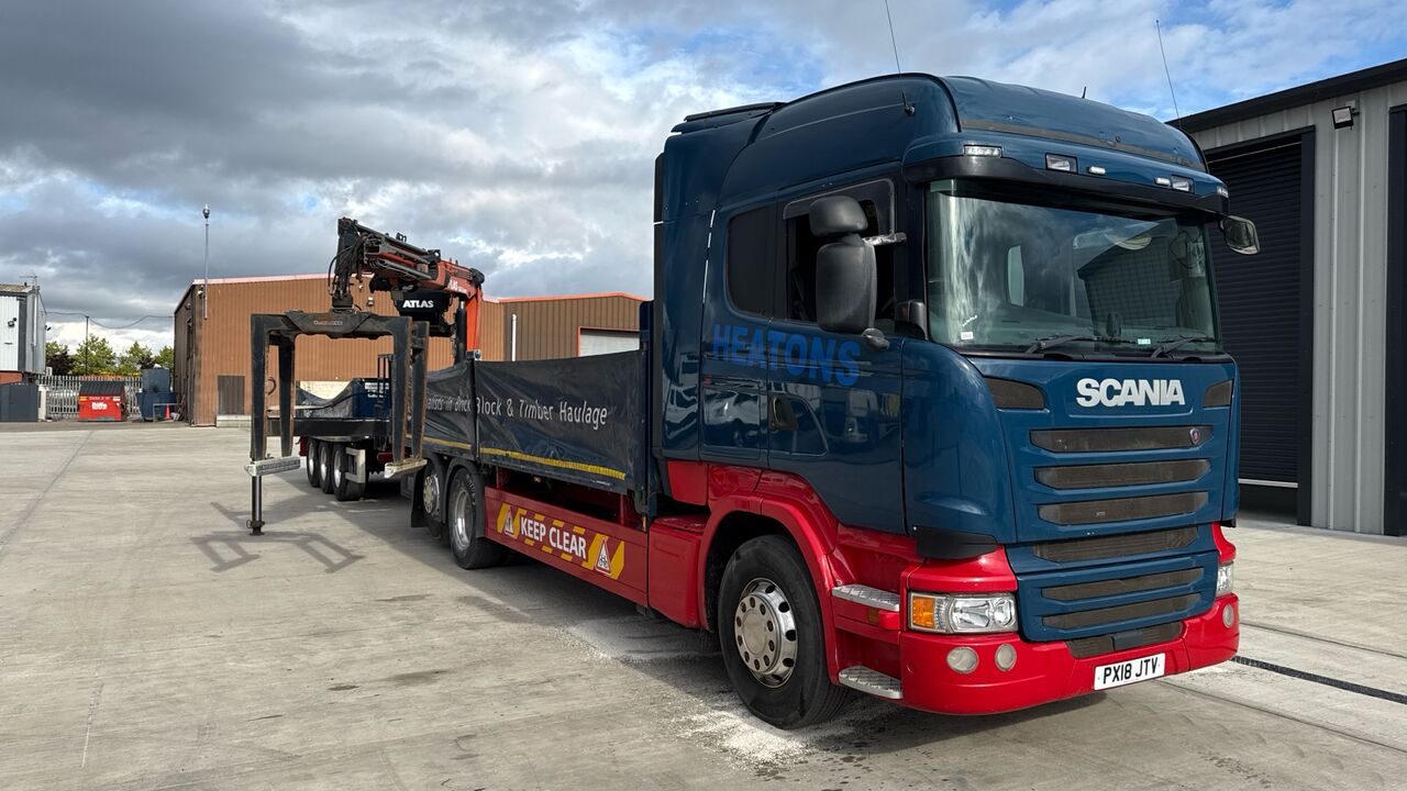 SCANIA R DRAWBAR RIG - Autocarro con pianale/ Cassone fisso: foto 1 SCANIA R DRAWBAR RIG - Autocarro con pianale/ Cassone fisso: foto 1