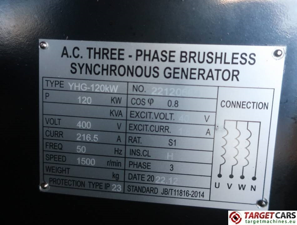 Gruppo elettrogeno nuovo Bauer GFS-120KW ATS 150KVA Diesel Generator 400/230V NEW: foto 11