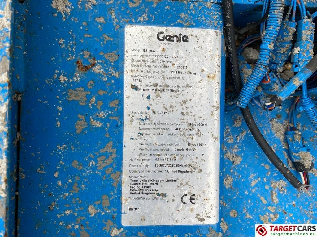 Piattaforma a pantografo Genie GS-1932 Electric Scissor Work Lift 779cm: foto 8