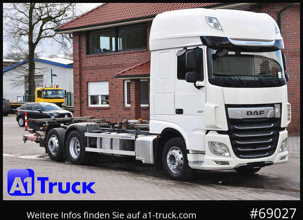 DAF XF 480 FAN Intarder LBW 2t. Lenkachse Steering - Autocarro portacontainer/ Caisse interchangeable: foto 1 DAF XF 480 FAN Intarder LBW 2t. Lenkachse Steering - Autocarro portacontainer/ Caisse interchangeable: foto 1