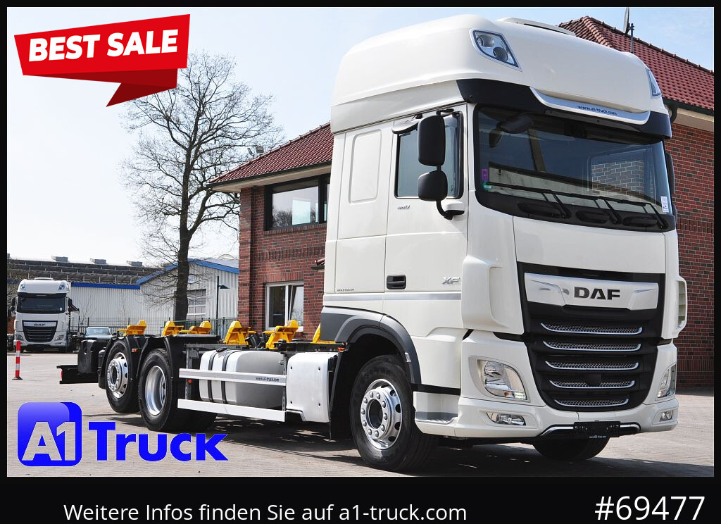 DAF XF 480 Intarder, Multiwechsler 2x AHK, TÜV 10-2026 - Autocarro telaio: foto 1 DAF XF 480 Intarder, Multiwechsler 2x AHK, TÜV 10-2026 - Autocarro telaio: foto 1