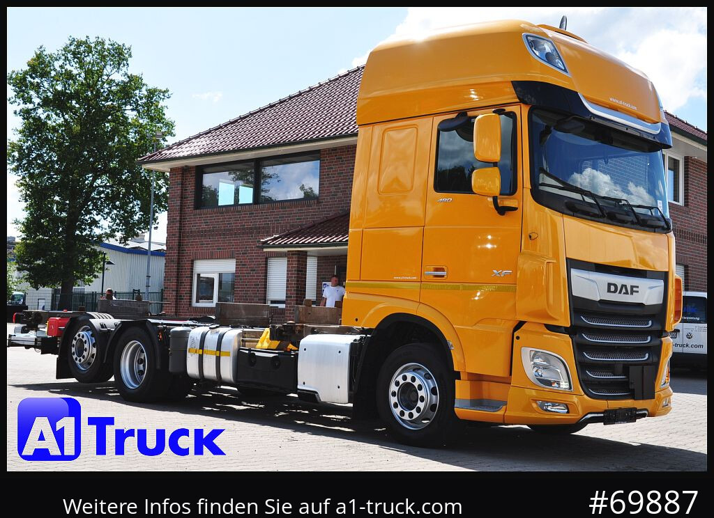 DAF XF 480, MultiBDF, 7,45, Standklima, LBW, - Autocarro portacontainer/ Caisse interchangeable: foto 1 DAF XF 480, MultiBDF, 7,45, Standklima, LBW, - Autocarro portacontainer/ Caisse interchangeable: foto 1