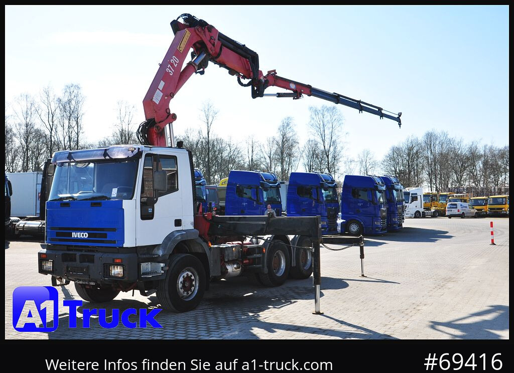 Camion con gru IVECO 420 6x4, HMF3722 Jib Funk Seilwinde,: foto 12