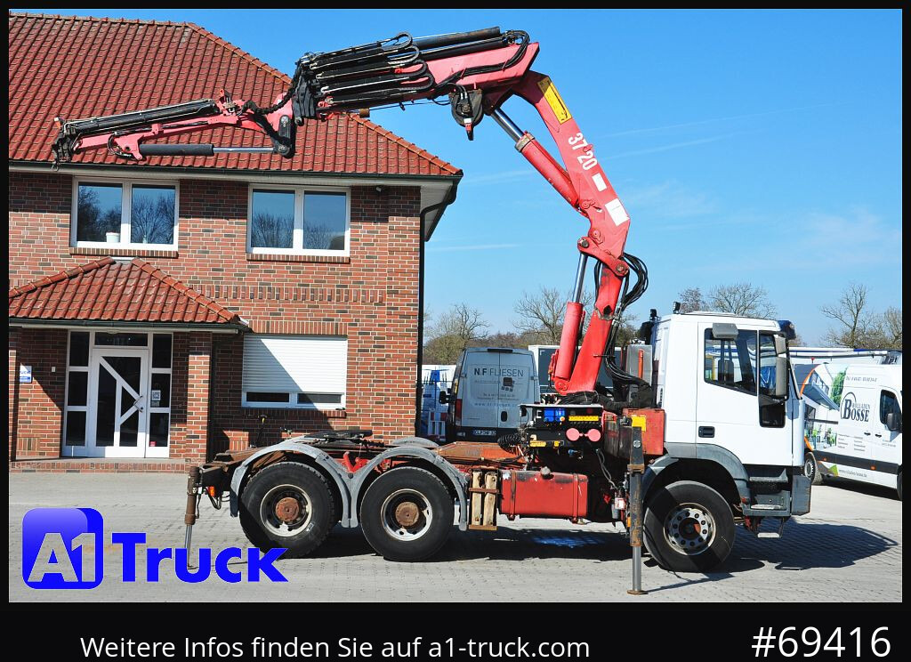 Camion con gru IVECO 420 6x4, HMF3722 Jib Funk Seilwinde,: foto 8
