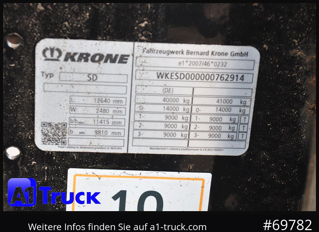 KRONE SDC, Containerchassis, 2x20/30/40 - Semirimorchio portacontainer/ Caisse interchangeable: foto 4 KRONE SDC, Containerchassis, 2x20/30/40 - Semirimorchio portacontainer/ Caisse interchangeable: foto 4