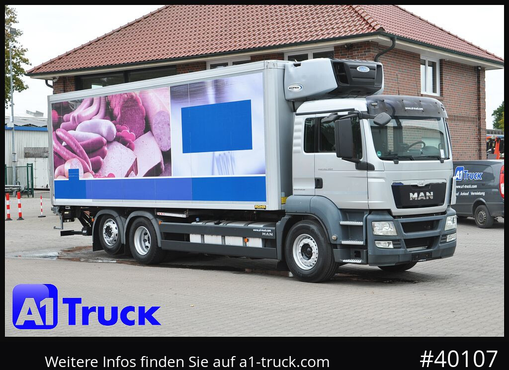 MAN TGS 26.360, Carrier 1150 Rolltor+ LBW, Lift - Autocarro frigorifero: foto 1 MAN TGS 26.360, Carrier 1150 Rolltor+ LBW, Lift - Autocarro frigorifero: foto 1