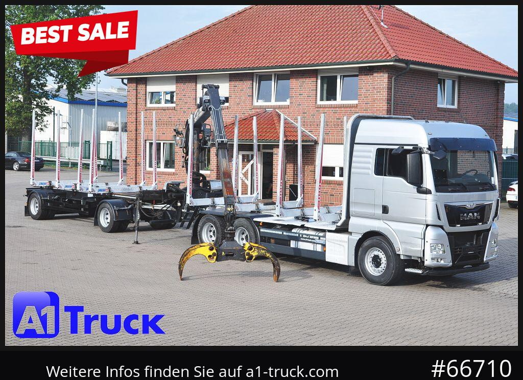 MAN TGX 26.480, Holz Kesla 2109, 6x4, - Camion trasporto legname, Camion con gru: foto 1 MAN TGX 26.480, Holz Kesla 2109, 6x4, - Camion trasporto legname, Camion con gru: foto 1