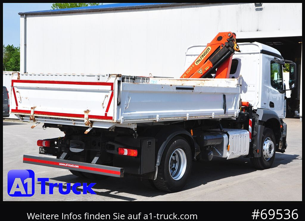 Camion con gru MERCEDES-BENZ Arocs 1830, Kipper + Kran,Palfinger, Funk,: foto 9