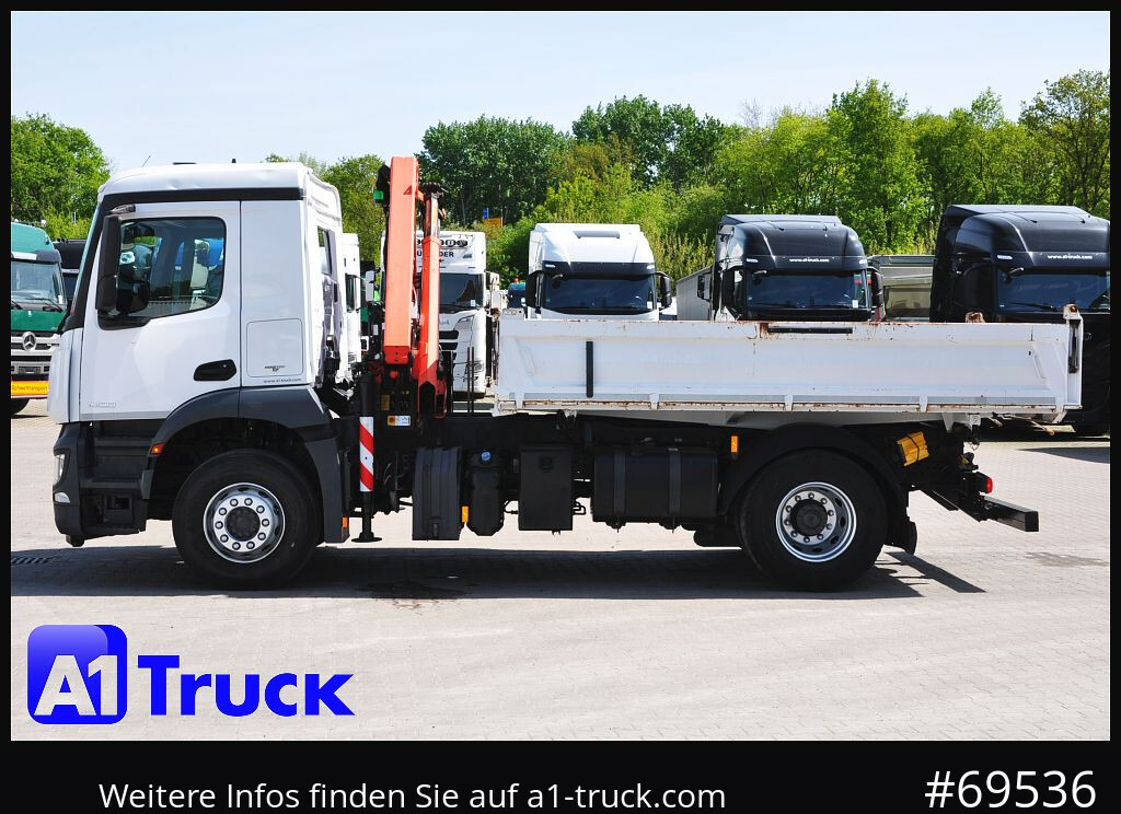Camion con gru MERCEDES-BENZ Arocs 1830, Kipper + Kran,Palfinger, Funk,: foto 12