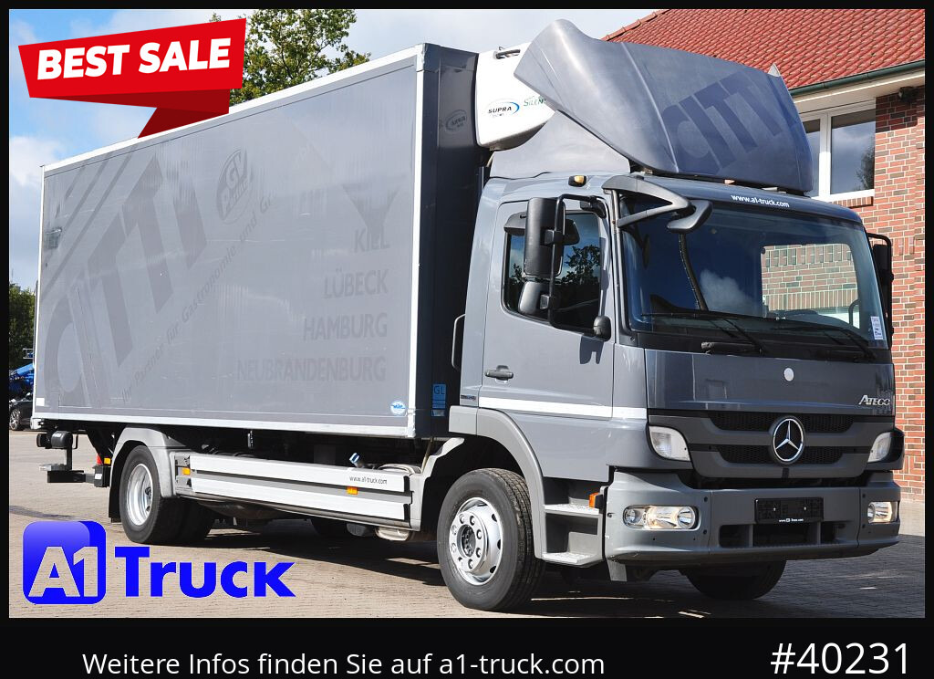 MERCEDES-BENZ Atego 1222, Kühlkoffer, Carrier Supra 850 Mt, LBW - Autocarro frigorifero: foto 1 MERCEDES-BENZ Atego 1222, Kühlkoffer, Carrier Supra 850 Mt, LBW - Autocarro frigorifero: foto 1