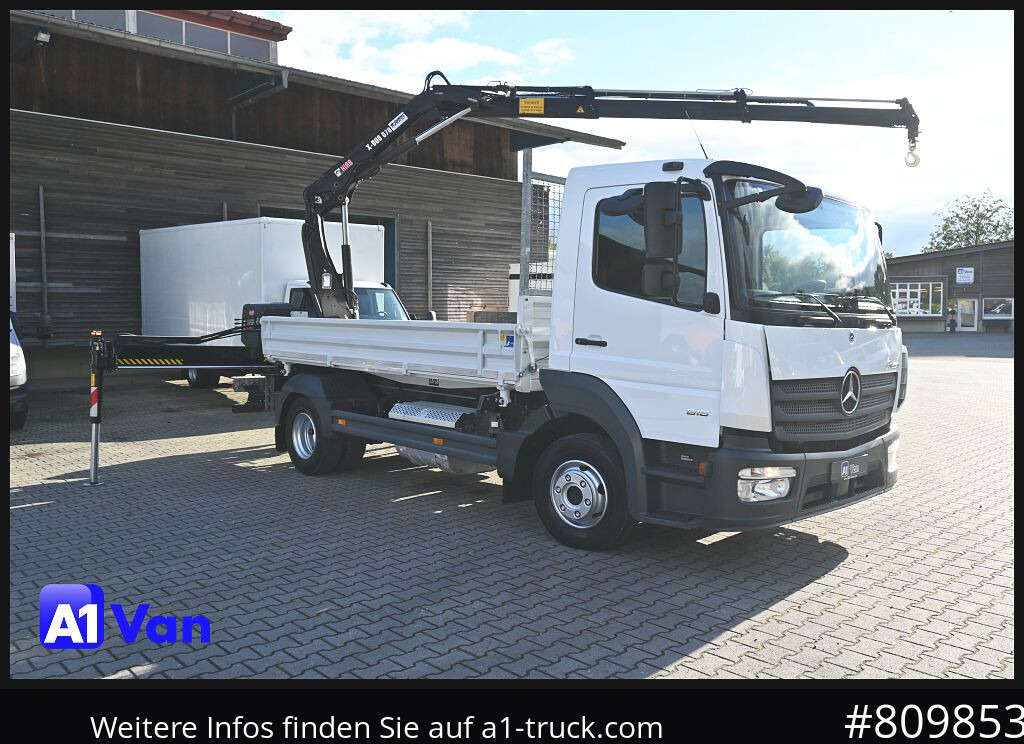 MERCEDES-BENZ Atego 816 Kipper Kran, Hiab, AHK, Klima - Autocarro ribaltabile, Camion con gru: foto 1 MERCEDES-BENZ Atego 816 Kipper Kran, Hiab, AHK, Klima - Autocarro ribaltabile, Camion con gru: foto 1