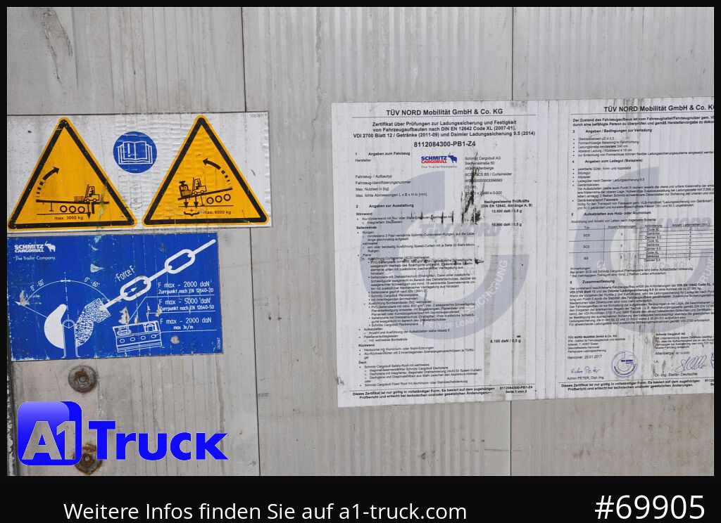 Semirimorchio centinato SCHMITZ SCS 24, ALU, Speed Curtain, Lift-Lenk., Staplerhalterung: foto 7