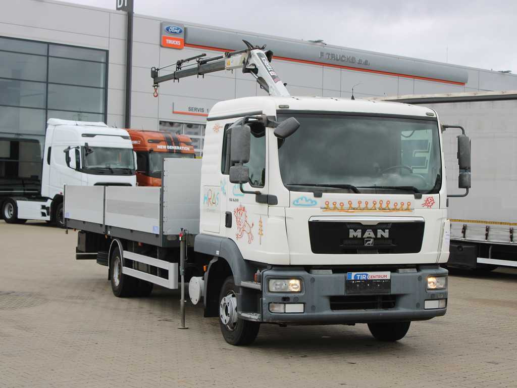 MAN TGL 8.220, EURO 5, SIDEBOARD, TIRES 80%, HYDRAULIC ARM TLC_38A.3 - Autocarro con pianale/ Cassone fisso, Camion con gru: foto 3 MAN TGL 8.220, EURO 5, SIDEBOARD, TIRES 80%, HYDRAULIC ARM TLC_38A.3 - Autocarro con pianale/ Cassone fisso, Camion con gru: foto 3