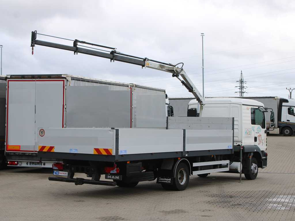 MAN TGL 8.220, EURO 5, SIDEBOARD, TIRES 80%, HYDRAULIC ARM TLC_38A.3 - Autocarro con pianale/ Cassone fisso, Camion con gru: foto 4 MAN TGL 8.220, EURO 5, SIDEBOARD, TIRES 80%, HYDRAULIC ARM TLC_38A.3 - Autocarro con pianale/ Cassone fisso, Camion con gru: foto 4