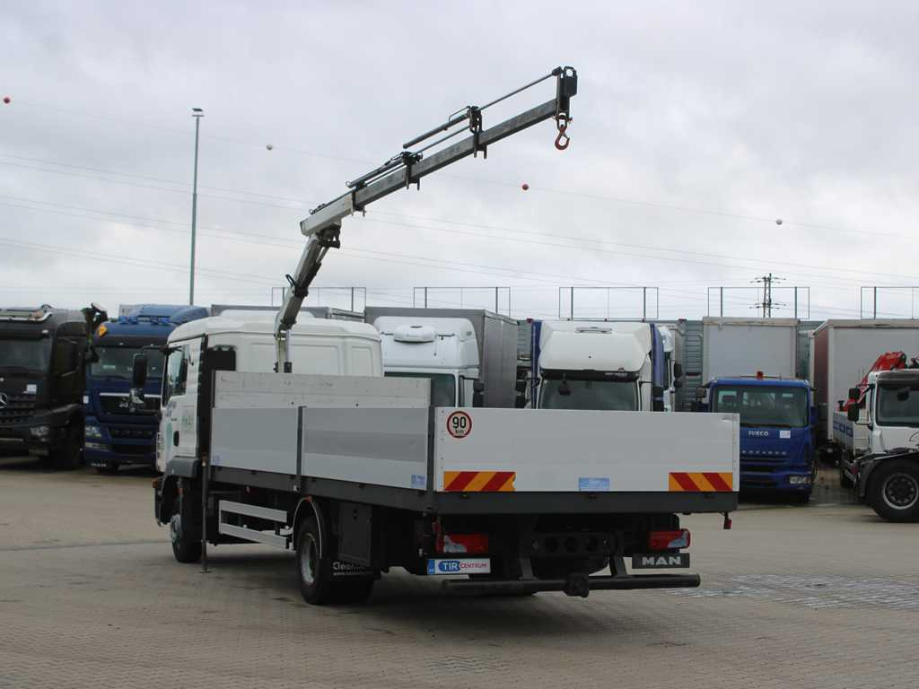 MAN TGL 8.220, EURO 5, SIDEBOARD, TIRES 80%, HYDRAULIC ARM TLC_38A.3 - Autocarro con pianale/ Cassone fisso, Camion con gru: foto 5 MAN TGL 8.220, EURO 5, SIDEBOARD, TIRES 80%, HYDRAULIC ARM TLC_38A.3 - Autocarro con pianale/ Cassone fisso, Camion con gru: foto 5