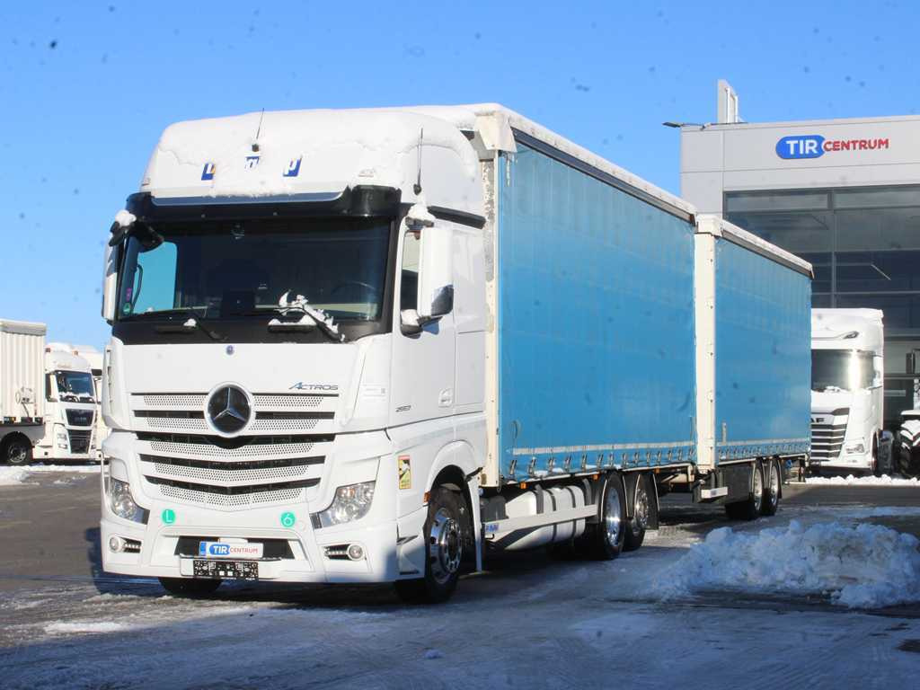 Mercedes-Benz ACTROS 2553, EURO 6, 6X2, AIR SUSPENSION, DRIVE-THROUGH + PANAV - Camion centinato: foto 1 Mercedes-Benz ACTROS 2553, EURO 6, 6X2, AIR SUSPENSION, DRIVE-THROUGH + PANAV - Camion centinato: foto 1