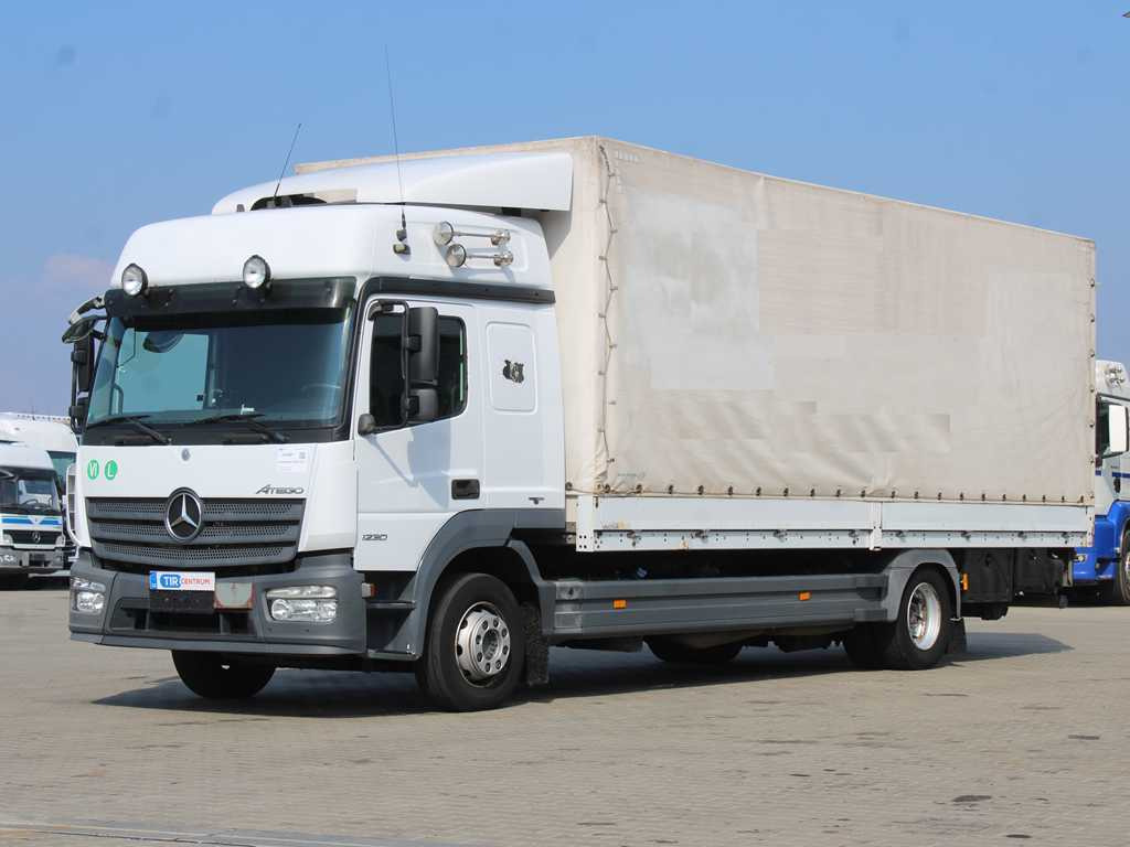 Mercedes-Benz ATEGO 1230, EURO 6, HYDRAULIC FRONT, SIDES - Camion centinato: foto 1 Mercedes-Benz ATEGO 1230, EURO 6, HYDRAULIC FRONT, SIDES - Camion centinato: foto 1