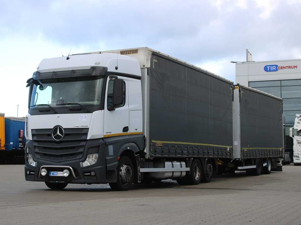 Mercedes-Benz Actros 2545, TRANZIT SET, LIFTING AXLE, EURO 6 - Camion centinato: foto 1 Mercedes-Benz Actros 2545, TRANZIT SET, LIFTING AXLE, EURO 6 - Camion centinato: foto 1