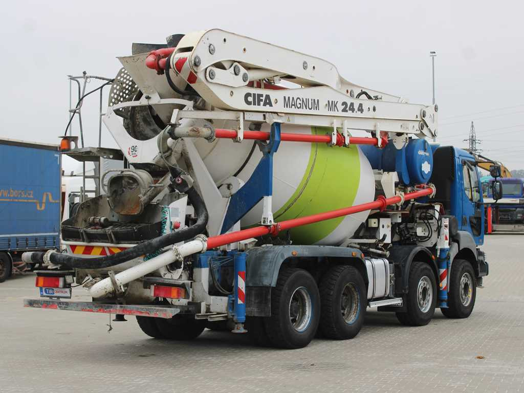 Renault KERAX 420, EURO 3, 7m3, 8X4, CIFA MAGNUM MK 24.4 CONCRETE PUMP - Betonpompa: foto 4 Renault KERAX 420, EURO 3, 7m3, 8X4, CIFA MAGNUM MK 24.4 CONCRETE PUMP - Betonpompa: foto 4
