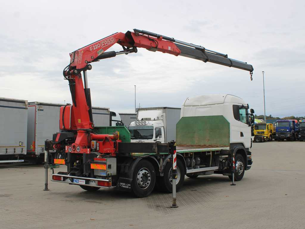 Scania R 500, 6X2, EURO 4, OPTICRUISE, HYDRAULIC ARM FASSI F220A.23 - Autocarro con pianale/ Cassone fisso, Camion con gru: foto 4 Scania R 500, 6X2, EURO 4, OPTICRUISE, HYDRAULIC ARM FASSI F220A.23 - Autocarro con pianale/ Cassone fisso, Camion con gru: foto 4