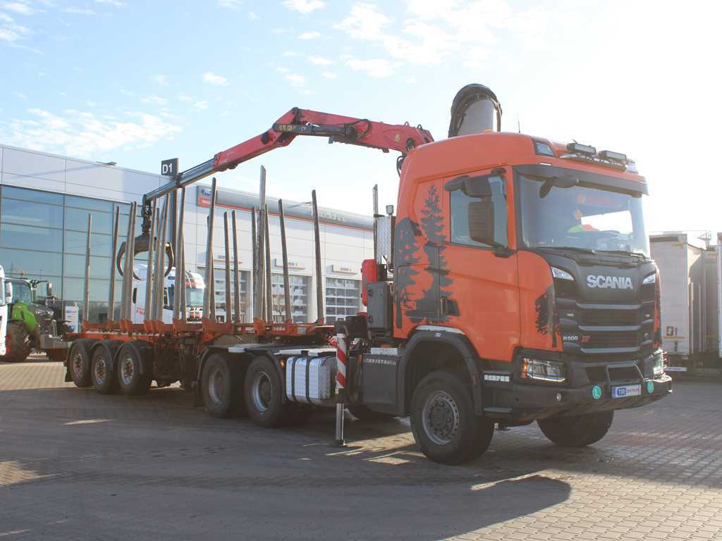 Scania R500, 6x6, RETARDER, OPTICRUISE, PALFINGER EPSILON Q170Z96, NAVIGATION - Trattore stradale, Semirimorchio trasporto legname: foto 3 Scania R500, 6x6, RETARDER, OPTICRUISE, PALFINGER EPSILON Q170Z96, NAVIGATION - Trattore stradale, Semirimorchio trasporto legname: foto 3