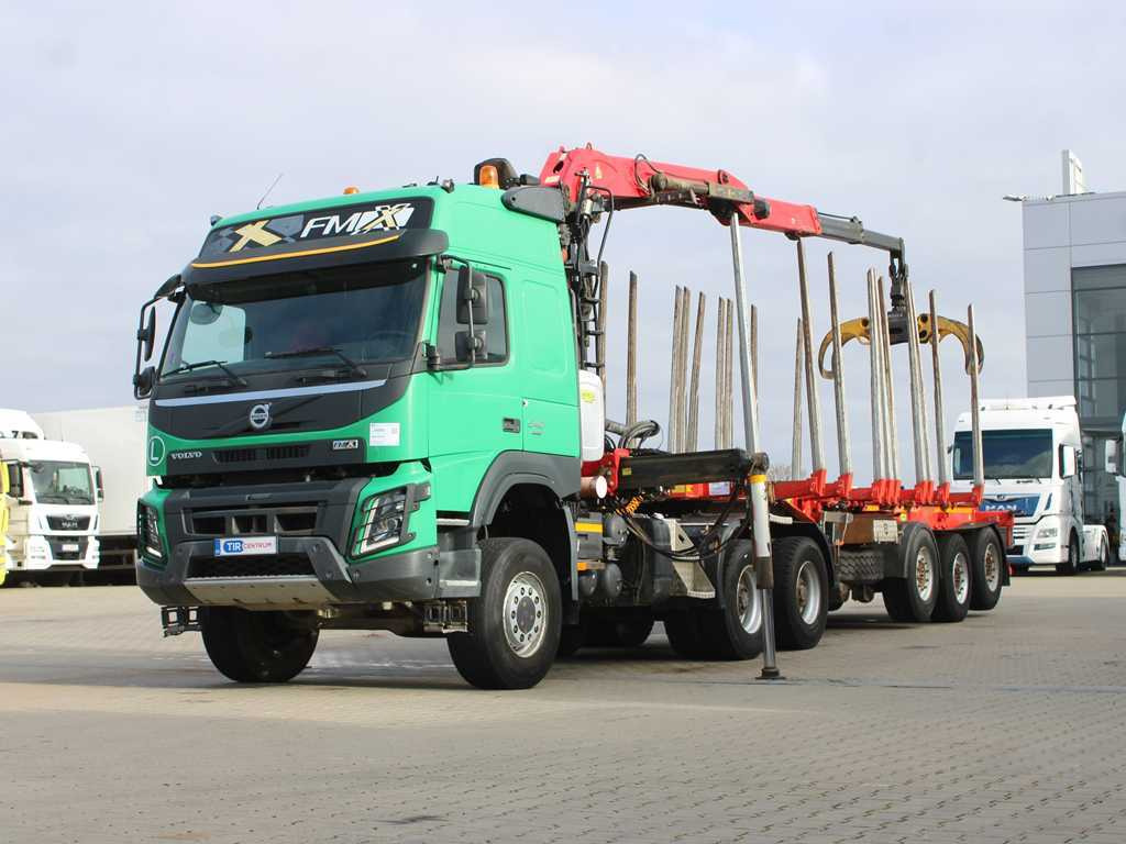 Volvo FM 540, EURO 6, 6X6, VEB+, HYDRAULIC ARM PALFINGER Q170Z96 - Trattore stradale, Semirimorchio trasporto legname: foto 1 Volvo FM 540, EURO 6, 6X6, VEB+, HYDRAULIC ARM PALFINGER Q170Z96 - Trattore stradale, Semirimorchio trasporto legname: foto 1
