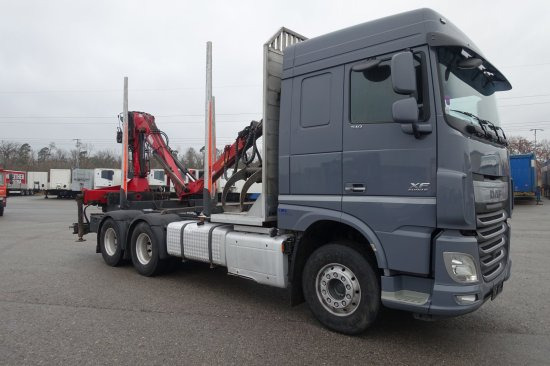 DAF FAT XF 510 mit Penz Ladekran 15Z8.70 inkl. Holzgreifer 6x4 - Camion trasporto legname: foto 3 DAF FAT XF 510 mit Penz Ladekran 15Z8.70 inkl. Holzgreifer 6x4 - Camion trasporto legname: foto 3