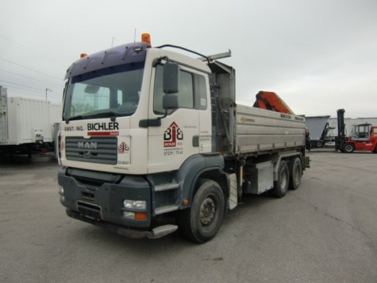 MAN TGA 33.430 6x4 Kipper, Manuel, E4 Palfinger Blatt-Blatt - Autocarro ribaltabile: foto 1 MAN TGA 33.430 6x4 Kipper, Manuel, E4 Palfinger Blatt-Blatt - Autocarro ribaltabile: foto 1