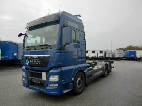 MAN TGX 26.440 BDF, XXL, Retarder, Automatik, E6, Liftachse, - Autocarro portacontainer/ Caisse interchangeable: foto 1 MAN TGX 26.440 BDF, XXL, Retarder, Automatik, E6, Liftachse, - Autocarro portacontainer/ Caisse interchangeable: foto 1