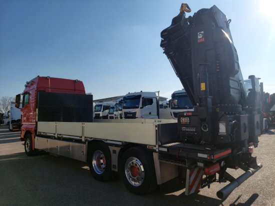 Autocarro con pianale/ Cassone fisso, Camion con gru MAN TGX 26.510 BL Pritsche, Intarder,   HIAB X-HIPRO 558EP-5,  Alu-Felgen, Lenkachse,: foto 6