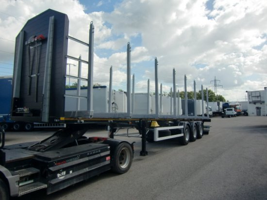 MEGA TIMBER LONG Holzauflieger 8 Rungenpaare 3. Achse Liftachse - Semirimorchio trasporto legname: foto 1 MEGA TIMBER LONG Holzauflieger 8 Rungenpaare 3. Achse Liftachse - Semirimorchio trasporto legname: foto 1