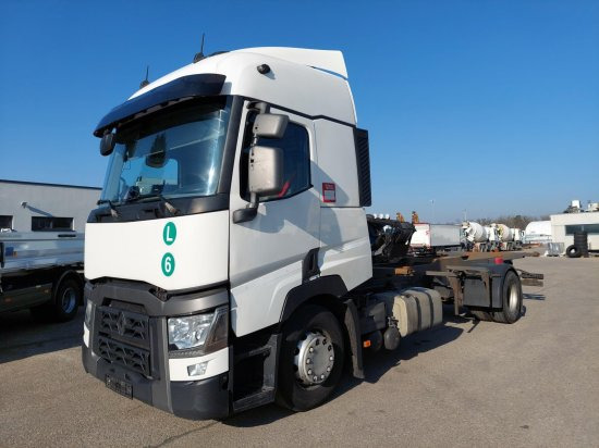Renault T430 BDF-Wechselfahrgestell, 4x2 LL, EURO6, VEB+ - Autocarro portacontainer/ Caisse interchangeable: foto 1 Renault T430 BDF-Wechselfahrgestell, 4x2 LL, EURO6, VEB+ - Autocarro portacontainer/ Caisse interchangeable: foto 1