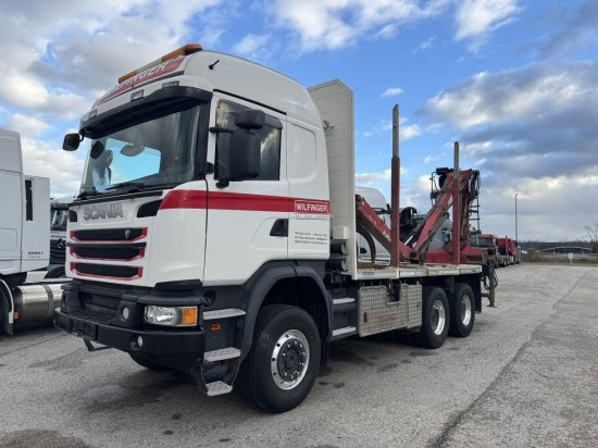 Scania G490 6X6 Blatt-Blatt Penz Kran 12.Z8.70 - Camion trasporto legname, Camion con gru: foto 3 Scania G490 6X6 Blatt-Blatt Penz Kran 12.Z8.70 - Camion trasporto legname, Camion con gru: foto 3