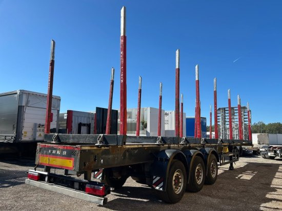 Schwarzmüller Holzauflieger, 8 Rungenpaare, SAF-Achsen, Liftachse - Semirimorchio trasporto legname: foto 5 Schwarzmüller Holzauflieger, 8 Rungenpaare, SAF-Achsen, Liftachse - Semirimorchio trasporto legname: foto 5