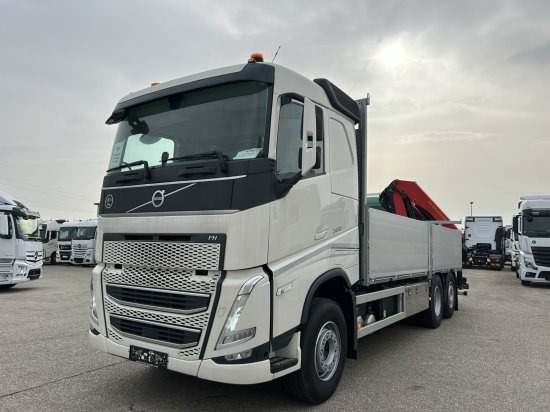 Volvo FH 500 6X2 Euro6, Retarder, Pritsche, Palfinger PK22002-EH - Autocarro con pianale/ Cassone fisso, Camion con gru: foto 1 Volvo FH 500 6X2 Euro6, Retarder, Pritsche, Palfinger PK22002-EH - Autocarro con pianale/ Cassone fisso, Camion con gru: foto 1