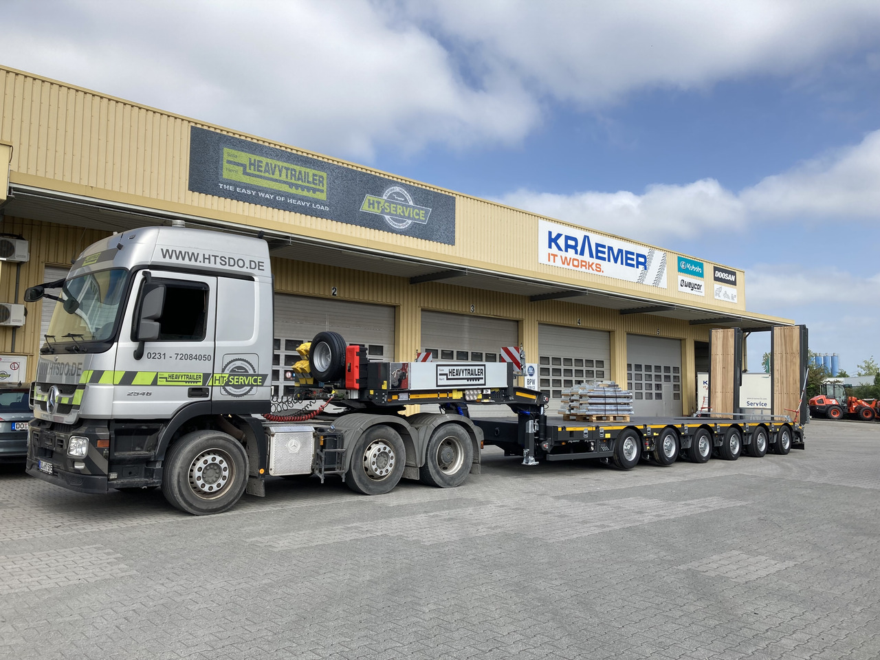 FAYMONVILLE 6-Achs-Tele-Semi mit PA-X Achssystem - Semirimorchio pianale ribassato: foto 1 FAYMONVILLE 6-Achs-Tele-Semi mit PA-X Achssystem - Semirimorchio pianale ribassato: foto 1