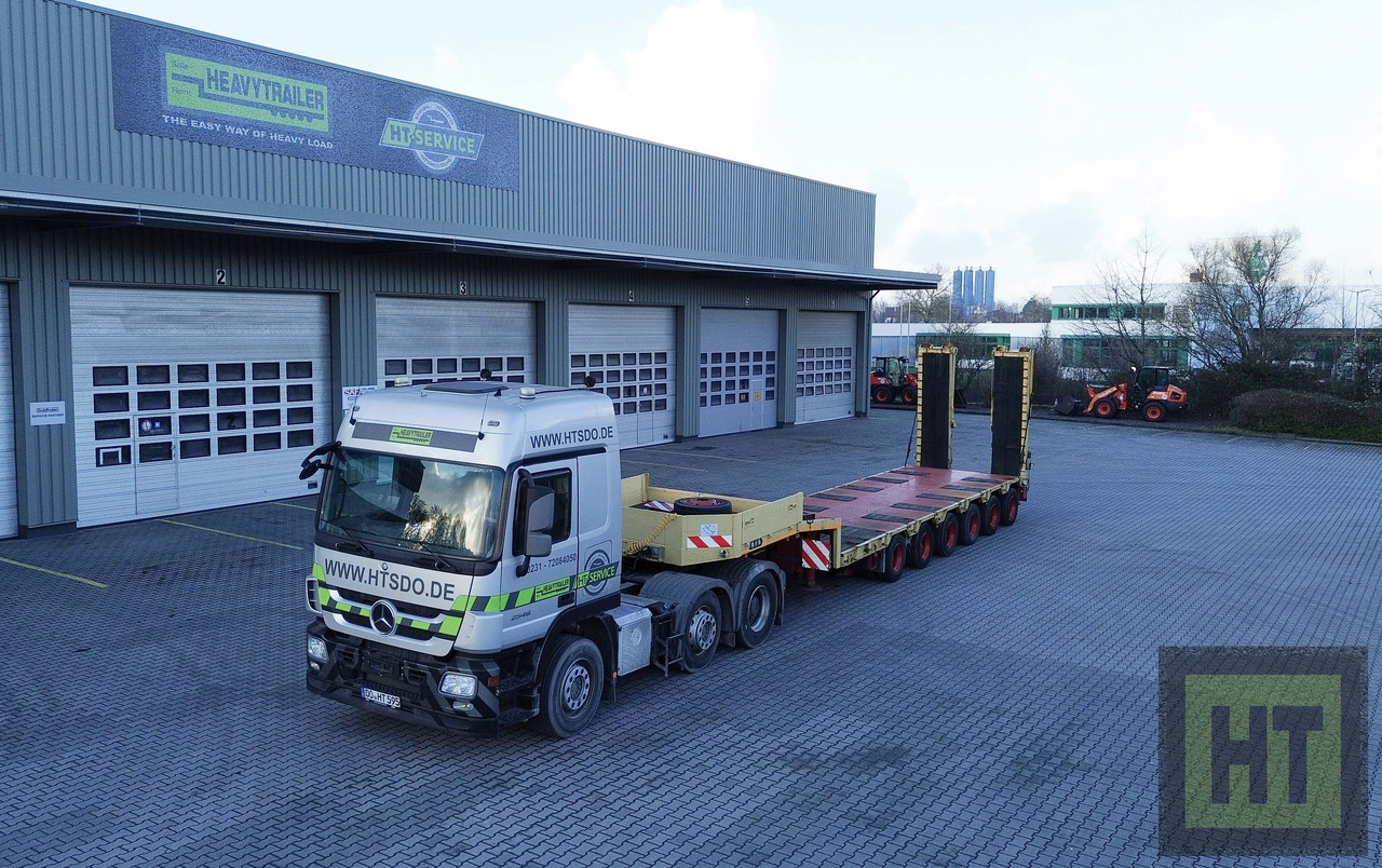 Goldhofer 6-Achs-Tele-Semi mit hydr. Rampen-zwangsgelenkt - Semirimorchio pianale ribassato: foto 5 Goldhofer 6-Achs-Tele-Semi mit hydr. Rampen-zwangsgelenkt - Semirimorchio pianale ribassato: foto 5