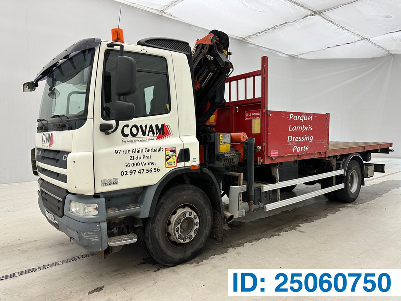 DAF CF75.310 - Autocarro con pianale/ Cassone fisso, Camion con gru: foto 1 DAF CF75.310 - Autocarro con pianale/ Cassone fisso, Camion con gru: foto 1