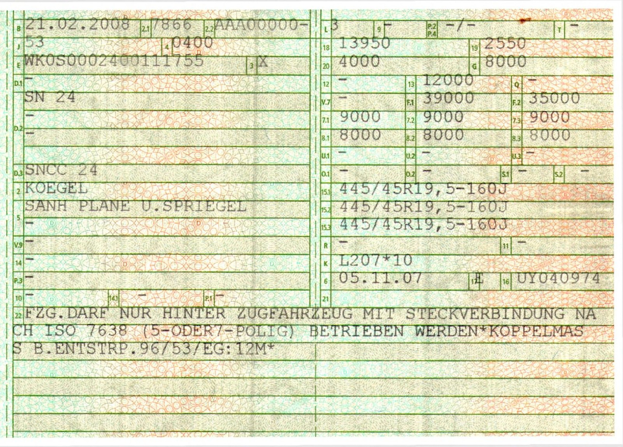 Semirimorchio centinato Kögel SN 24 / Coilmulde / verbreiterbar: foto 46