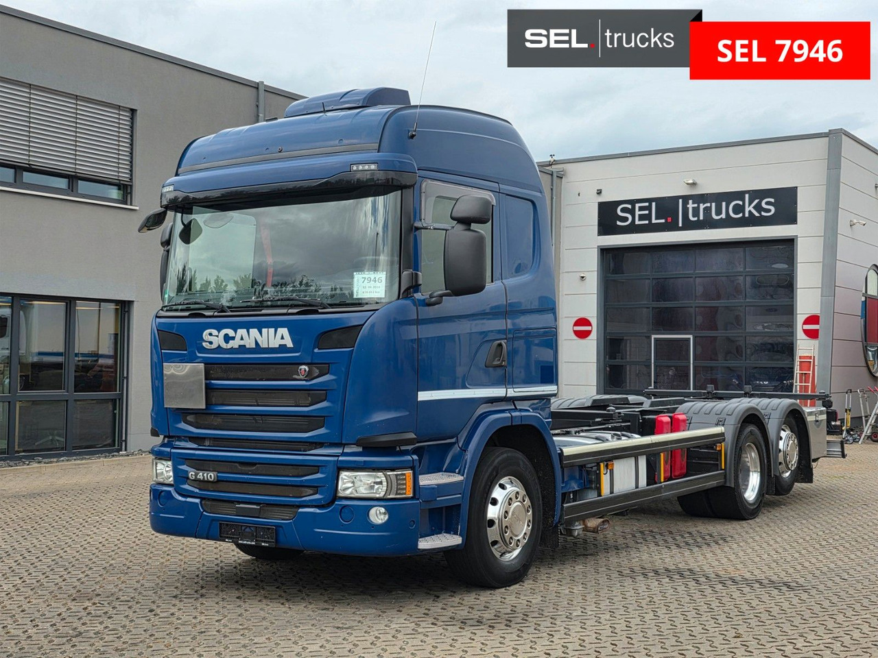 Scania G 410 LB6X2*4MNB / Retarder/PTO/ADR/Lenkachse - Autocarro portacontainer/ Caisse interchangeable: foto 1 Scania G 410 LB6X2*4MNB / Retarder/PTO/ADR/Lenkachse - Autocarro portacontainer/ Caisse interchangeable: foto 1