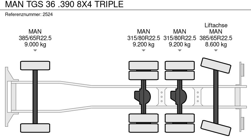 Leasing di MAN TGS 36 .390 8X4 TRIPLE MAN TGS 36 .390 8X4 TRIPLE: foto 18