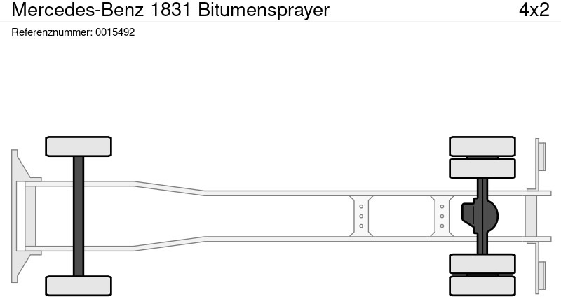 Mercedes-Benz 1831 Bitumensprayer - Spruzzatrice di emulsione bituminosa: foto 4 Mercedes-Benz 1831 Bitumensprayer - Spruzzatrice di emulsione bituminosa: foto 4