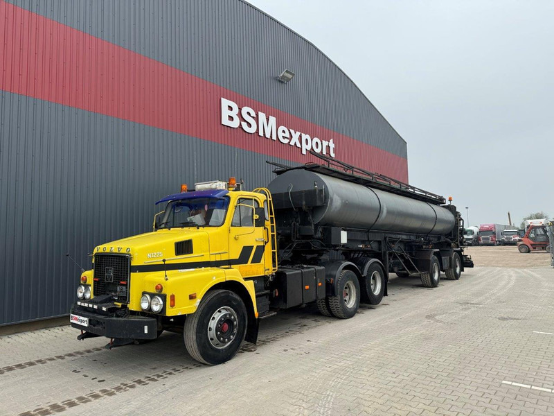 Volvo N12 + bitum spreader semitrailer - Camion cisterna: foto 1 Volvo N12 + bitum spreader semitrailer - Camion cisterna: foto 1