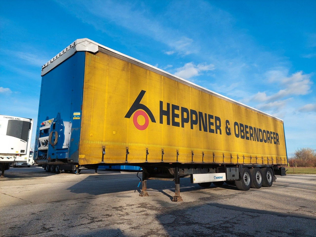 Krone SD Standard Coil Mulde lenkbare Hinterachse - Semirimorchio centinato: foto 1 Krone SD Standard Coil Mulde lenkbare Hinterachse - Semirimorchio centinato: foto 1