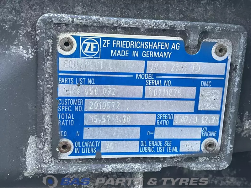 ZF XF106 DAF 12S2331 TD Ecosplit Versnellingsbak 2027730 - Cambio per Camion: foto 5 ZF XF106 DAF 12S2331 TD Ecosplit Versnellingsbak 2027730 - Cambio per Camion: foto 5