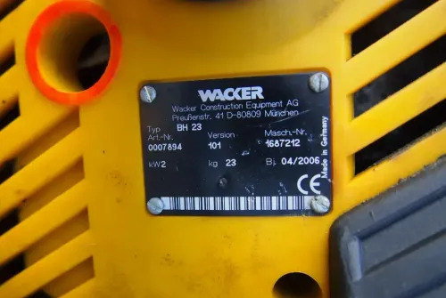 Leasing di  Młot wyburzeniowy Wacker BH23 2010 spalinowy Młot wyburzeniowy Wacker BH23 2010 spalinowy: foto 7